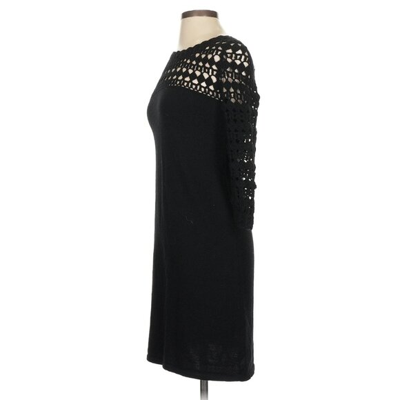 Lilly Pulitzer 100% Merino Wool Black Long Sleeve Dress - Picture 4 of 13